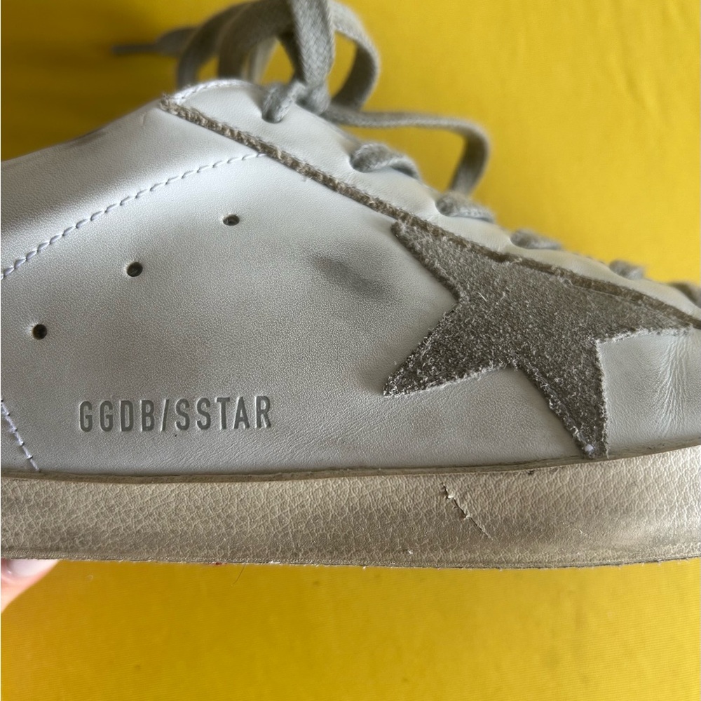 Golden Goose Gray and White Sneakers - Picture 7 of 15